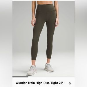 Lululemon Wunder Train Dark Olive